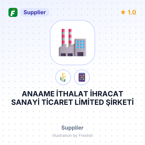ANAAME İTHALAT İHRACAT SANAYİ TİCARET LİMİTED ŞİRKETİ – summary card, no photo uploaded yet