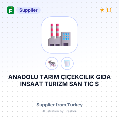 ANADOLU TARIM ÇIÇEKCILIK GIDA INSAAT TURIZM SAN TIC S – summary card, no photo uploaded yet
