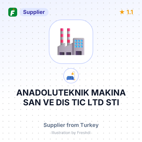 ANADOLUTEKNIK MAKINA SAN VE DIS TIC LTD STI – summary card, no photo uploaded yet