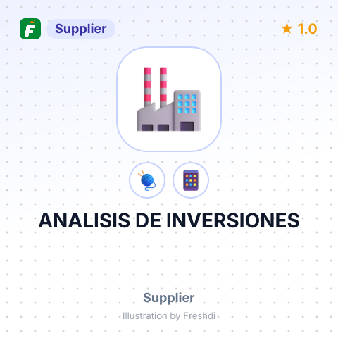 ANALISIS DE INVERSIONES – summary card, no photo uploaded yet