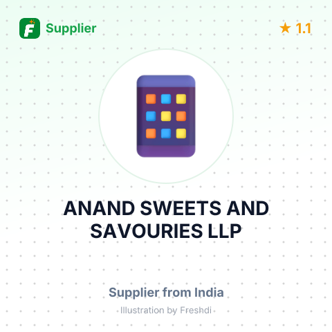 ANAND SWEETS AND SAVOURIES LLP – summary card, no photo uploaded yet