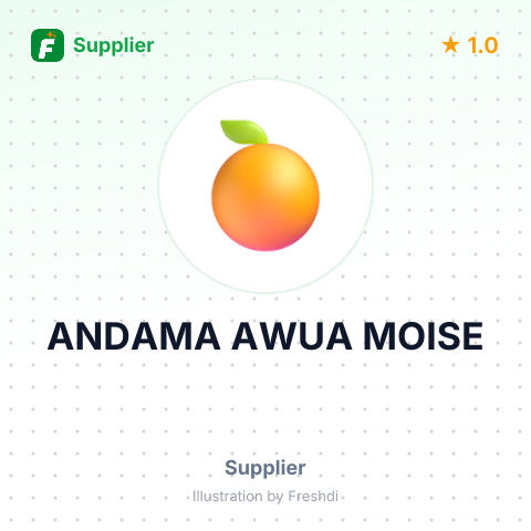 ANDAMA AWUA MOISE – summary card, no photo uploaded yet