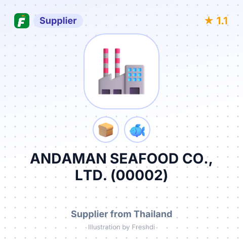 ANDAMAN SEAFOOD CO., LTD. (00002) – summary card, no photo uploaded yet