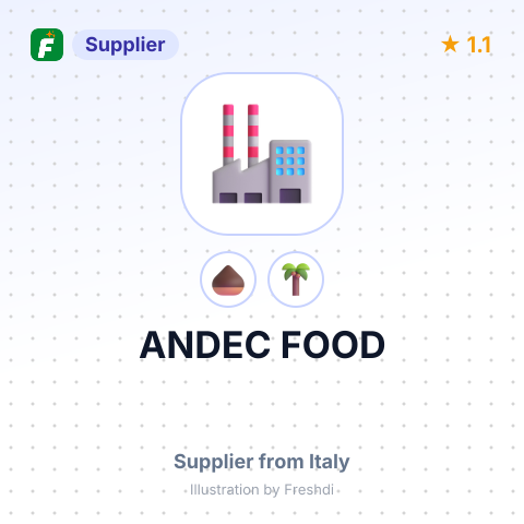 ANDEC FOOD – summary card, no photo uploaded yet