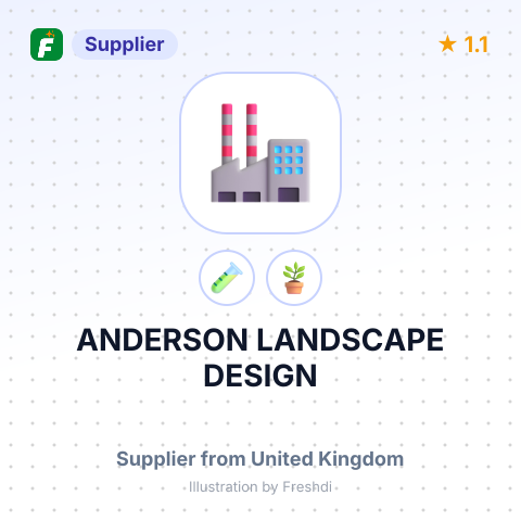 ANDERSON LANDSCAPE DESIGN – summary card, no photo uploaded yet