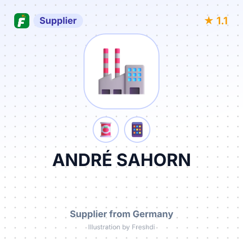 ANDRÉ SAHORN – summary card, no photo uploaded yet