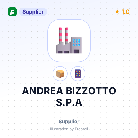 ANDREA BIZZOTTO S.P.A – summary card, no photo uploaded yet