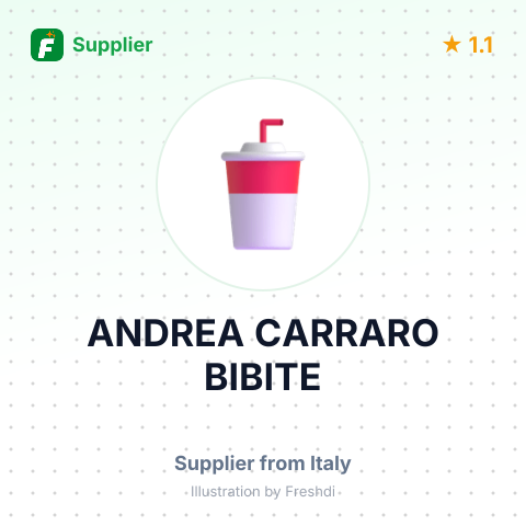 ANDREA CARRARO BIBITE – summary card, no photo uploaded yet