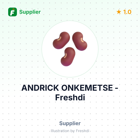 ANDRICK ONKEMETSE – summary card, no photo uploaded yet