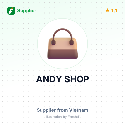 ANDY SHOP – summary card, no photo uploaded yet