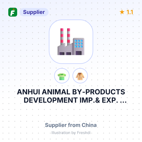 ANHUI ANIMAL BY-PRODUCTS DEVELOPMENT IMP.& EXP. CO.,LTD – summary card, no photo uploaded yet