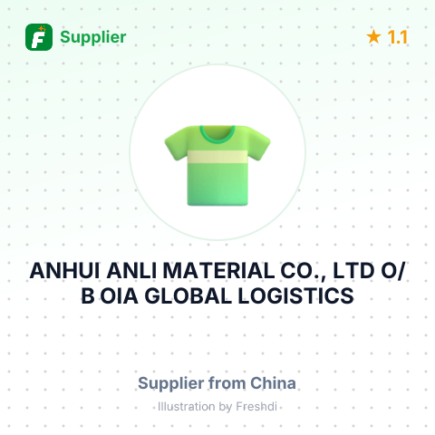 ANHUI ANLI MATERIAL CO., LTD O/B OIA GLOBAL LOGISTICS – summary card, no photo uploaded yet