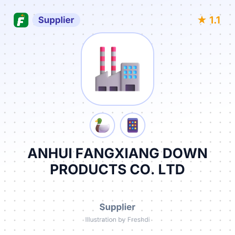 ANHUI FANGXIANG DOWN PRODUCTS CO. LTD – summary card, no photo uploaded yet