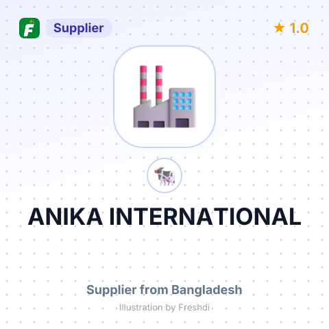 ANIKA INTERNATIONAL – summary card, no photo uploaded yet
