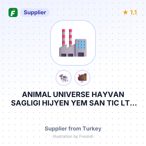 ANIMAL UNIVERSE HAYVAN SAGLIGI HIJYEN YEM SAN TIC LTD STI – summary card, no photo uploaded yet