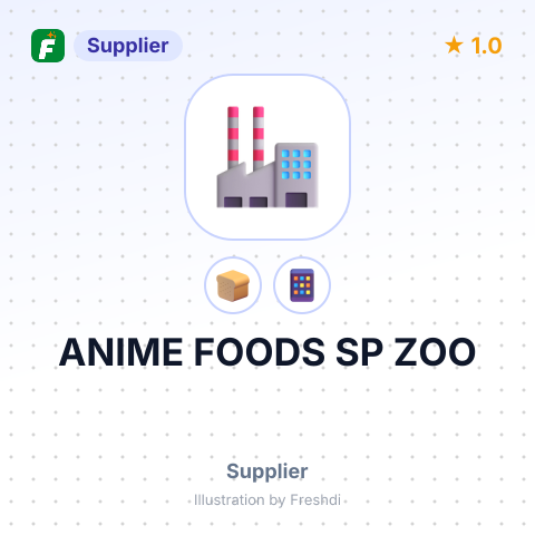 ANIME FOODS SP ZOO – summary card, no photo uploaded yet