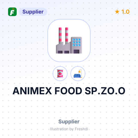 ANIMEX FOOD SP.ZO.O – summary card, no photo uploaded yet