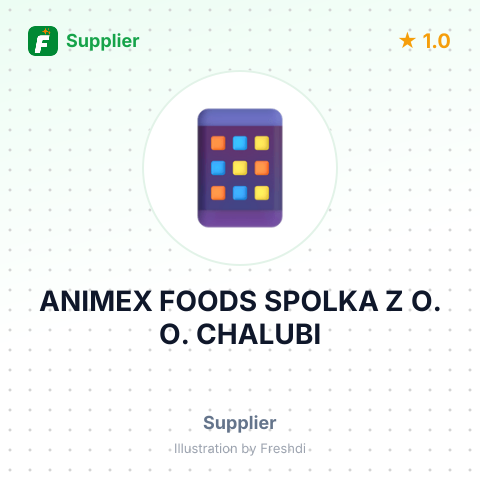 ANIMEX FOODS SPOLKA Z O. O. CHALUBI – summary card, no photo uploaded yet