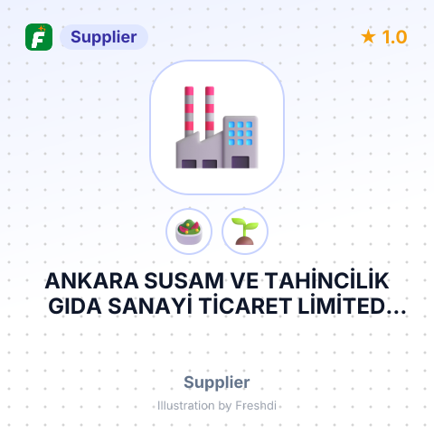 ANKARA SUSAM VE TAHİNCİLİK GIDA SANAYİ TİCARET LİMİTED ŞİRKETİ – summary card, no photo uploaded yet
