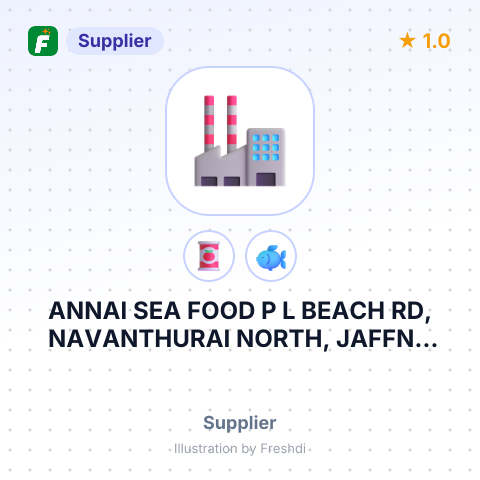 ANNAI SEA FOOD P L BEACH RD, NAVANTHURAI NORTH, JAFFNA ONLY TL – summary card, no photo uploaded yet