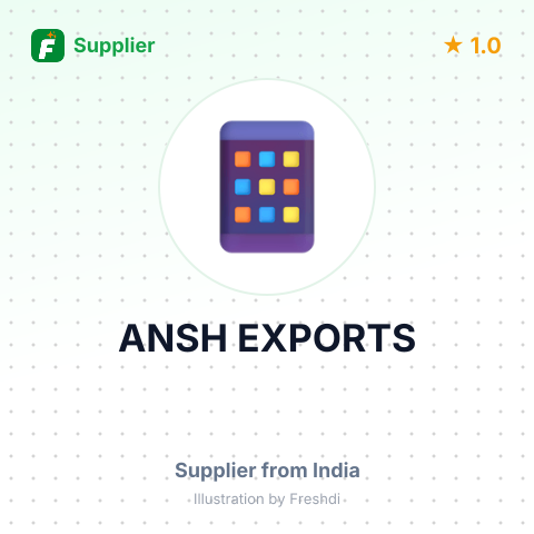 ANSH EXPORTS – summary card, no photo uploaded yet