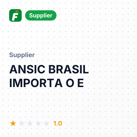 ANSIC BRASIL IMPORTA O E – summary card, no photo uploaded yet