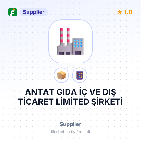 ANTAT GIDA İÇ VE DIŞ TİCARET LİMİTED ŞİRKETİ – summary card, no photo uploaded yet