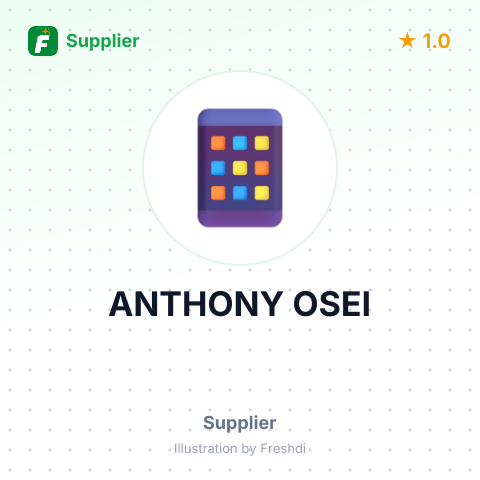ANTHONY OSEI – summary card, no photo uploaded yet