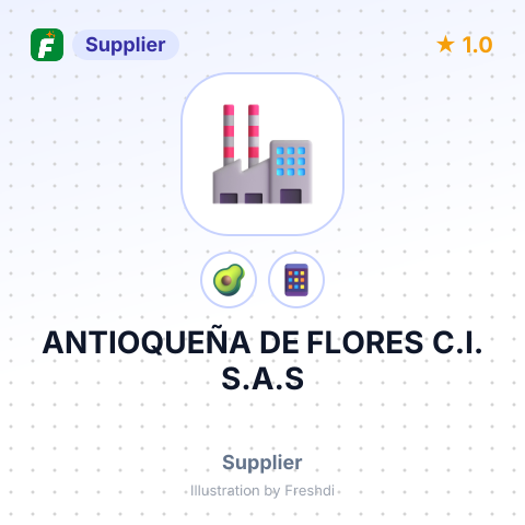 ANTIOQUEÑA DE FLORES C.I. S.A.S – summary card, no photo uploaded yet