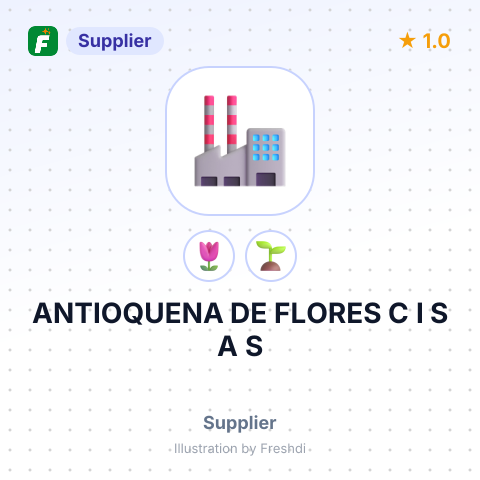ANTIOQUENA DE FLORES C I S A S – summary card, no photo uploaded yet