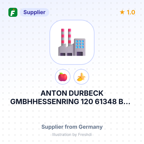 ANTON DURBECK GMBHHESSENRING 120 61348 BAD HOMBURG GERMANY – summary card, no photo uploaded yet