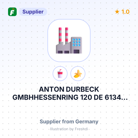 ANTON DURBECK GMBHHESSENRING 120 DE 61348 BAD HOMBURG GERMANY – summary card, no photo uploaded yet