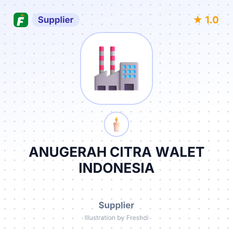 ANUGERAH CITRA WALET INDONESIA – summary card, no photo uploaded yet