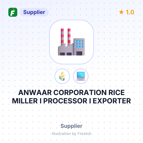 ANWAAR CORPORATION RICE MILLER I PROCESSOR I EXPORTER – summary card, no photo uploaded yet