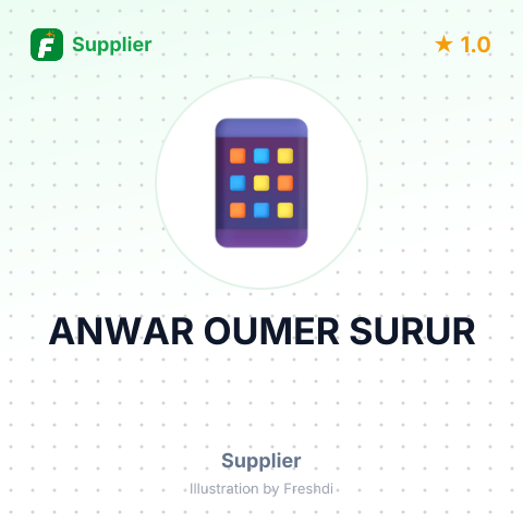 ANWAR OUMER SURUR – summary card, no photo uploaded yet