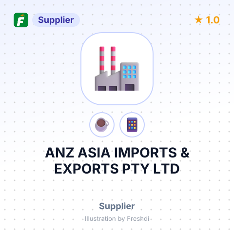 ANZ ASIA IMPORTS & EXPORTS PTY LTD – summary card, no photo uploaded yet