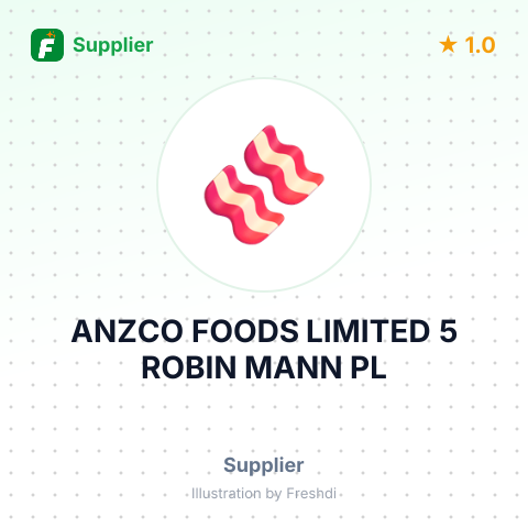 ANZCO FOODS LIMITED 5 ROBIN MANN PL – summary card, no photo uploaded yet
