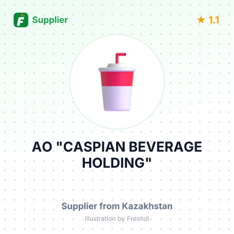 AO "СASPIAN BEVERAGE HOLDING" – summary card, no photo uploaded yet