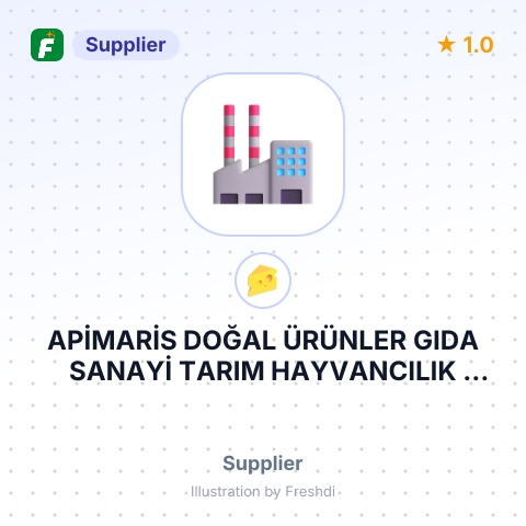 APİMARİS DOĞAL ÜRÜNLER GIDA SANAYİ TARIM HAYVANCILIK TİCARET İHRACAT İTHALAT LİMİTED ŞİRKETİ – summary card, no photo uploaded yet