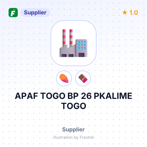 APAF TOGO BP 26 PKALIME TOGO – summary card, no photo uploaded yet
