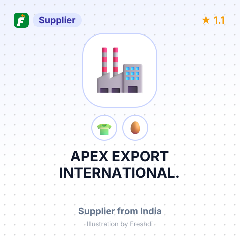 APEX EXPORT INTERNATIONAL. – summary card, no photo uploaded yet