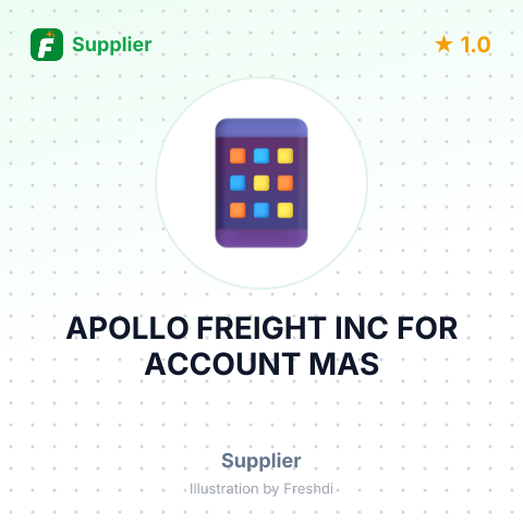 APOLLO FREIGHT INC FOR ACCOUNT MAS – summary card, no photo uploaded yet