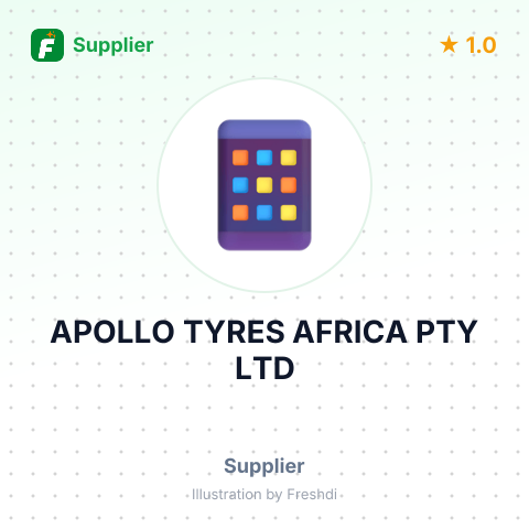 APOLLO TYRES AFRICA PTY LTD – summary card, no photo uploaded yet