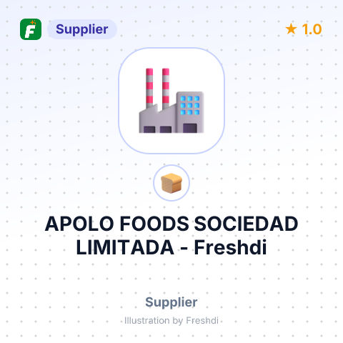 APOLO FOODS SOCIEDAD LIMITADA – summary card, no photo uploaded yet