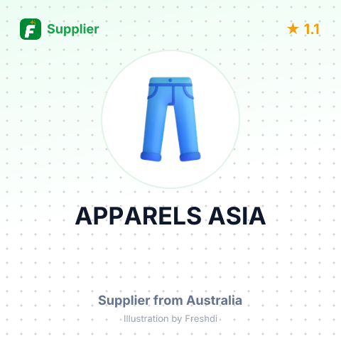 APPARELS ASIA – summary card, no photo uploaded yet