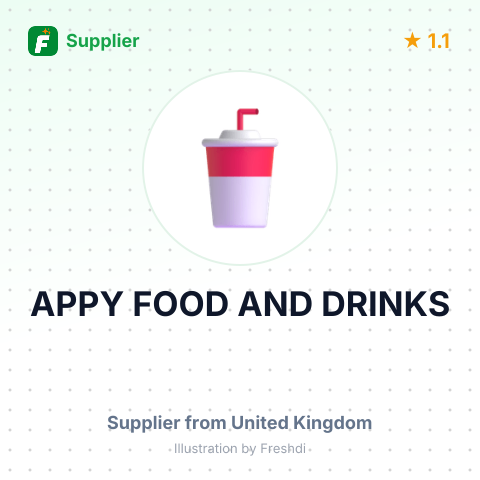 APPY FOOD AND DRINKS – summary card, no photo uploaded yet