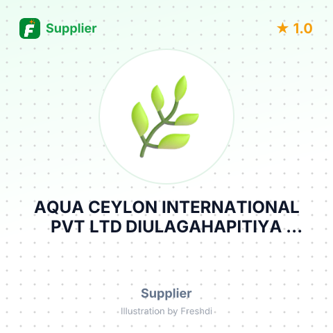 AQUA CEYLON INTERNATIONAL PVT LTD DIULAGAHAPITIYA WATHTHA PALLEGAMA ELIBICHCHIYA – summary card, no photo uploaded yet