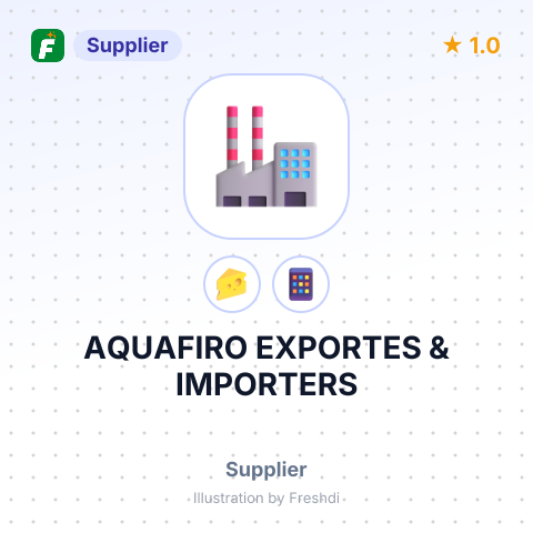 AQUAFIRO EXPORTES & IMPORTERS – summary card, no photo uploaded yet