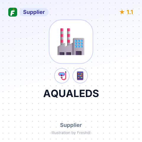 AQUALEDS – summary card, no photo uploaded yet