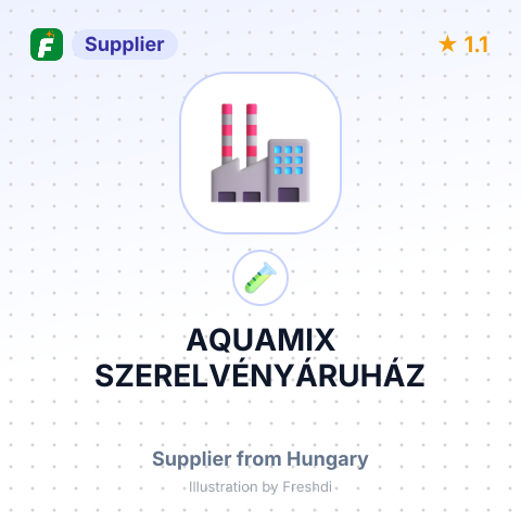 AQUAMIX SZERELVÉNYÁRUHÁZ – summary card, no photo uploaded yet